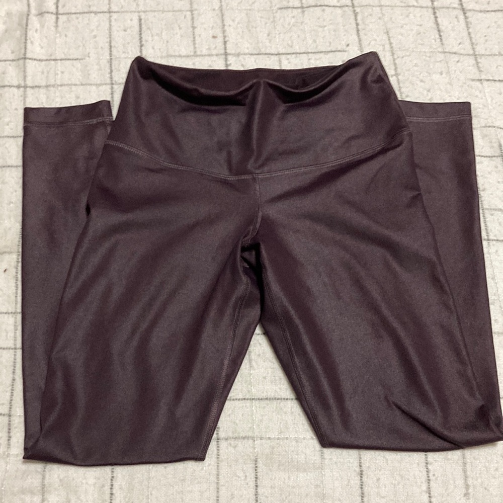NWOT 90 degree by reflex purple shimmer leggings